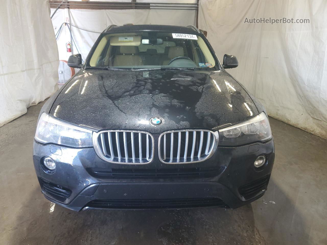 2016 Bmw X3 Xdrive28i Black vin: 5UXWX9C5XG0D83846