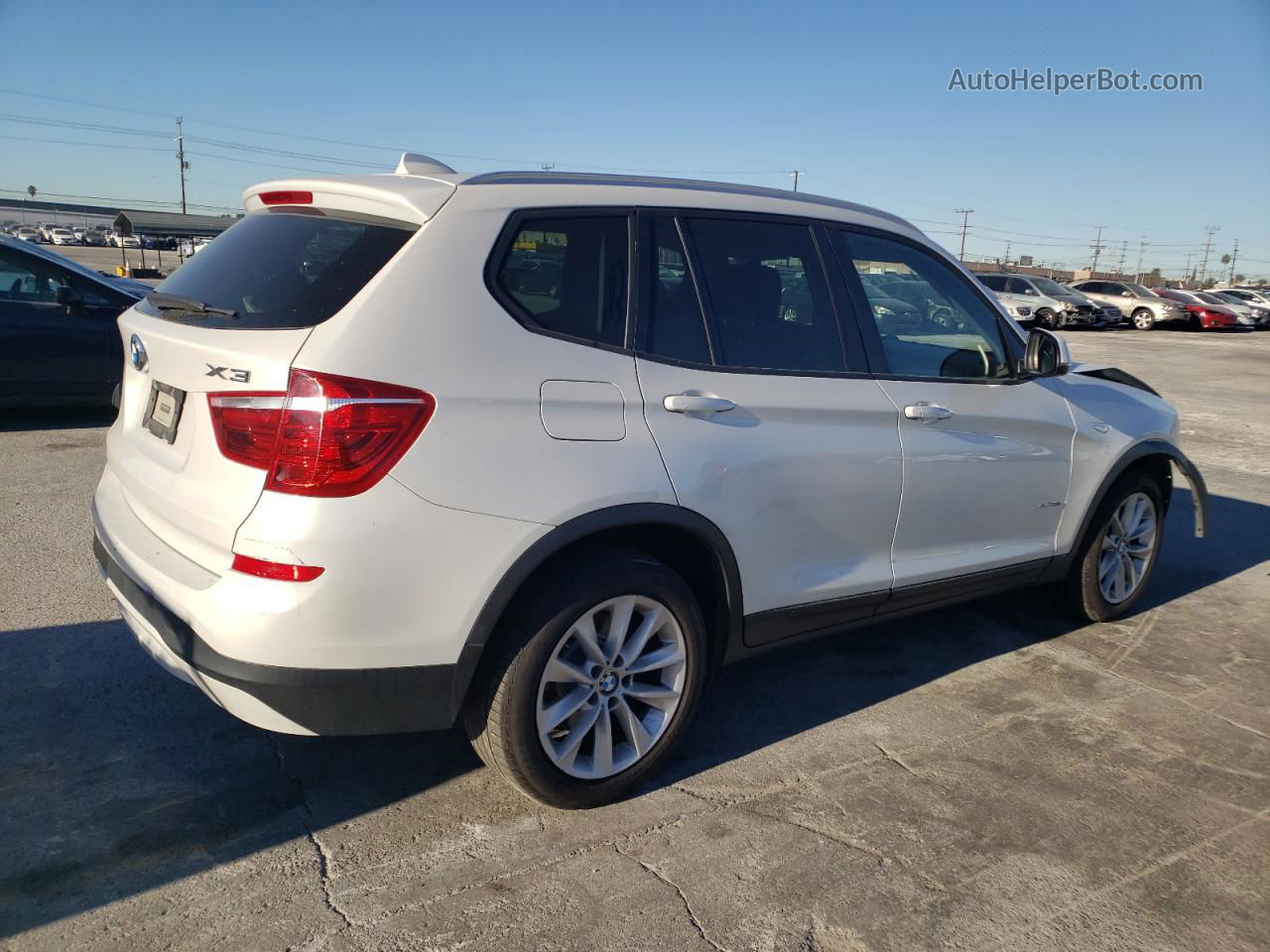 2016 Bmw X3 Xdrive28i White vin: 5UXWX9C5XG0D89484