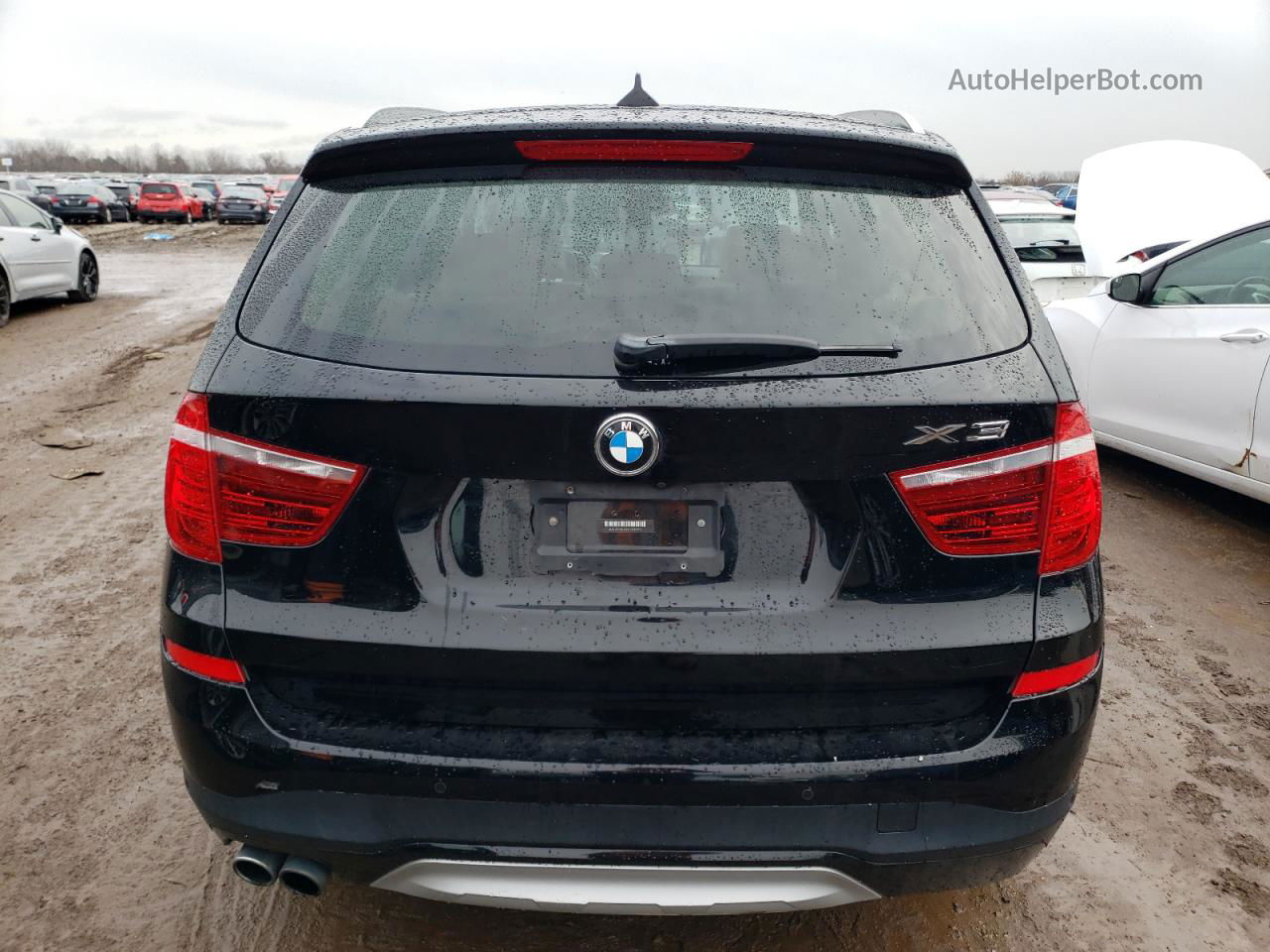 2016 Bmw X3 Xdrive28i Черный vin: 5UXWX9C5XG0D90201