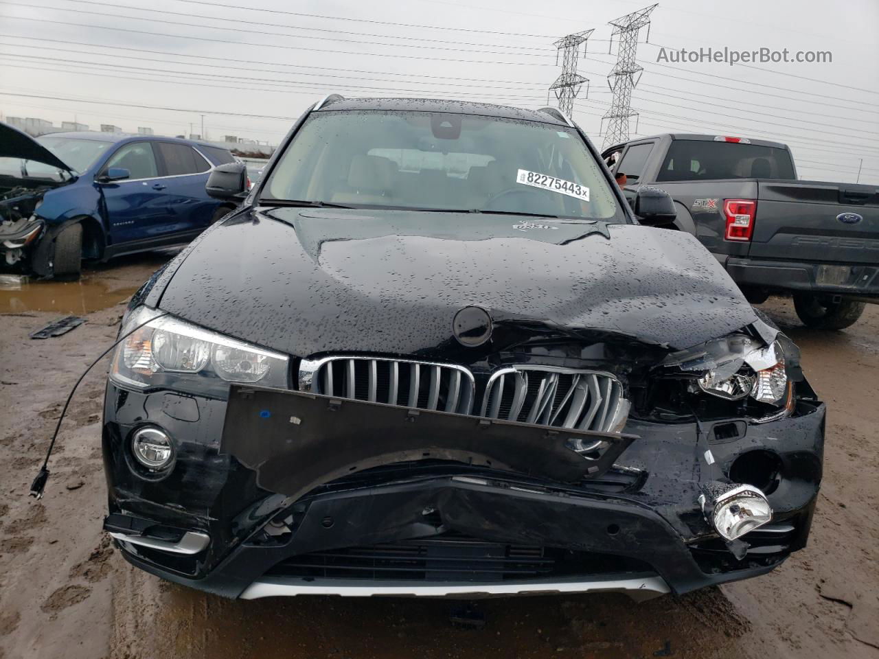 2016 Bmw X3 Xdrive28i Black vin: 5UXWX9C5XG0D90201