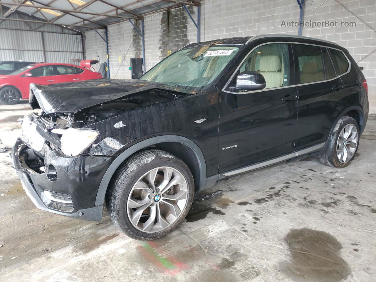 2016 Bmw X3 Xdrive28i Black vin: 5UXWX9C5XG0D90828