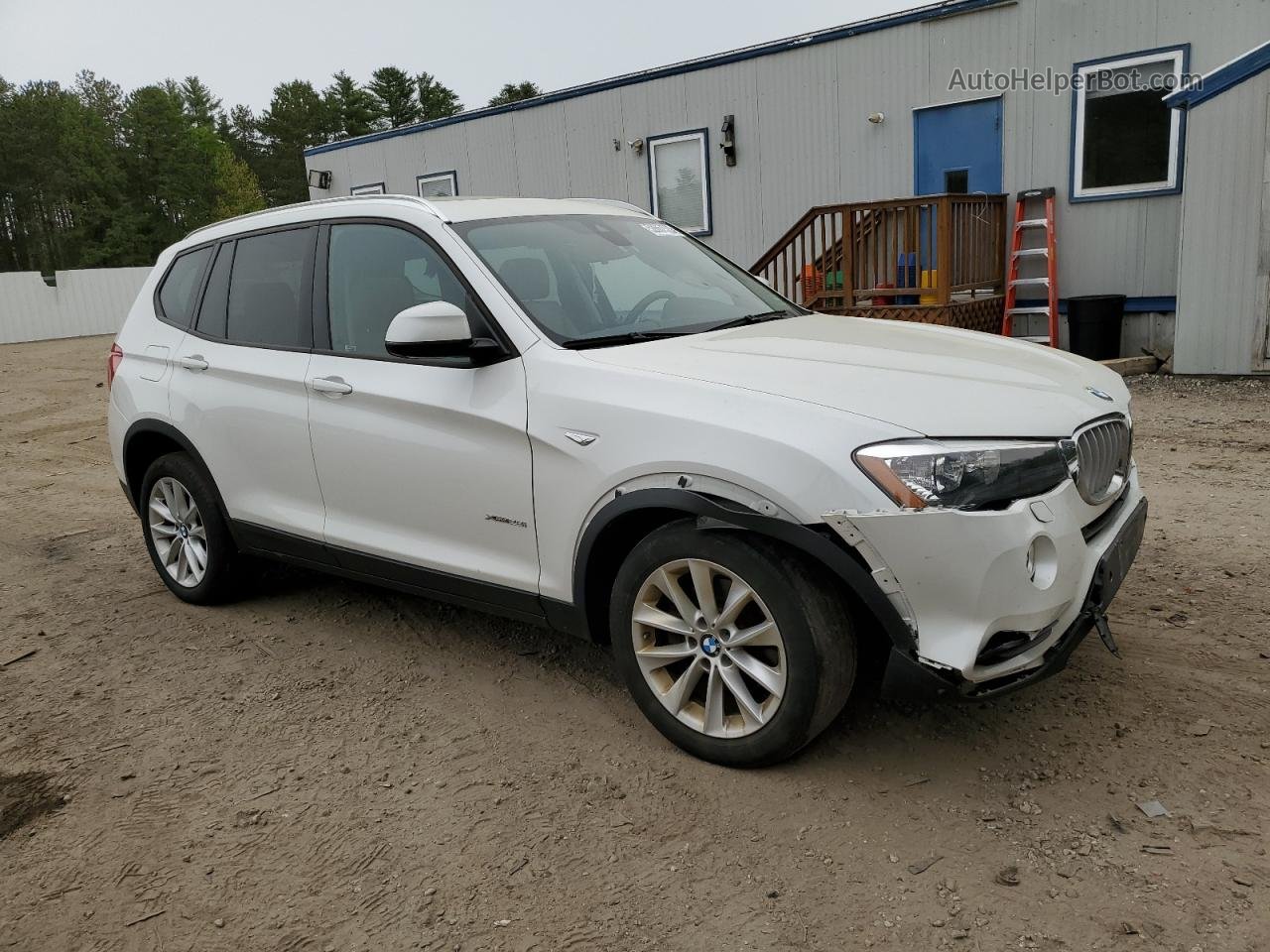 2016 Bmw X3 Xdrive28i White vin: 5UXWX9C5XG0D92496