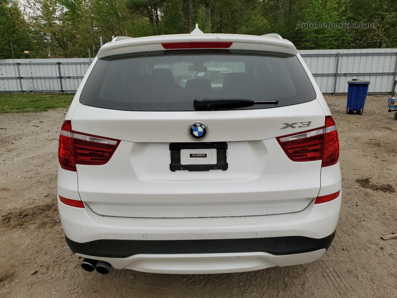 2016 Bmw X3 Xdrive28i White vin: 5UXWX9C5XG0D92496