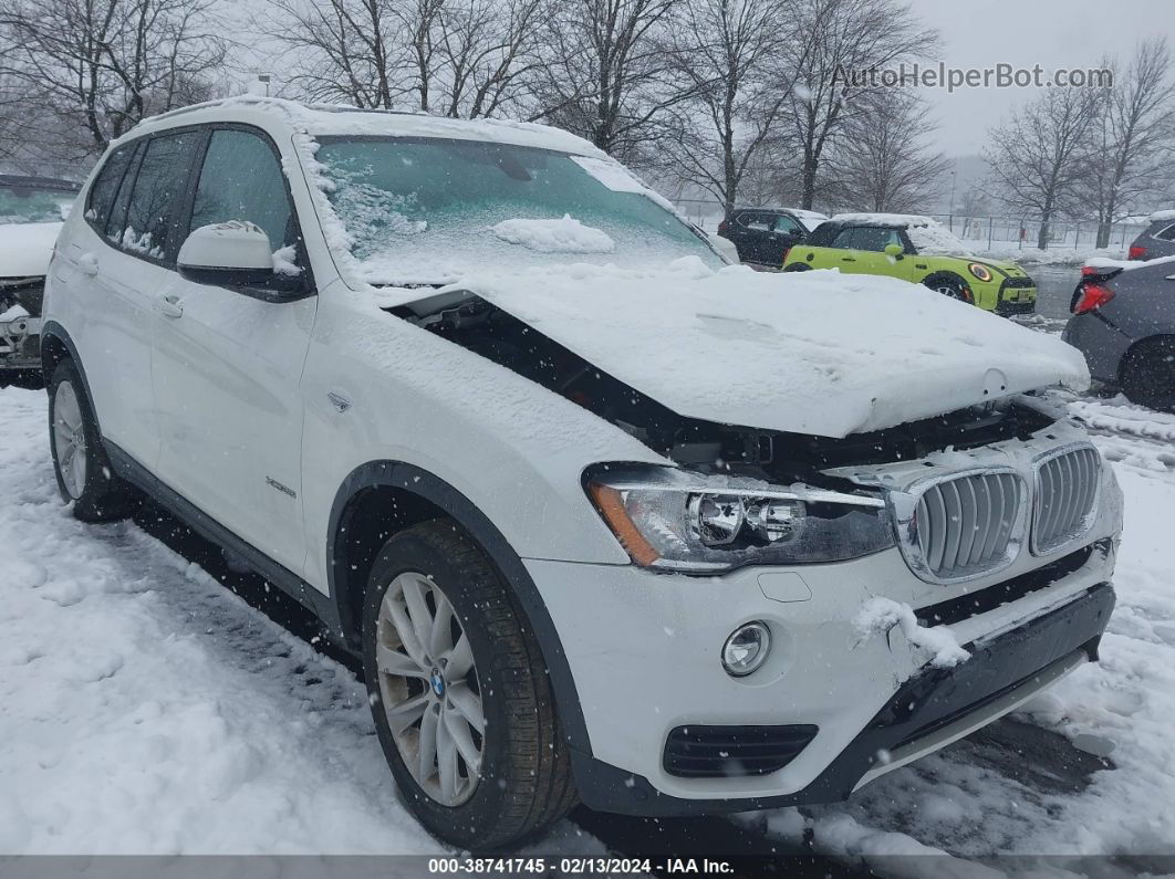 2016 Bmw X3 Xdrive28i White vin: 5UXWX9C5XG0D93292