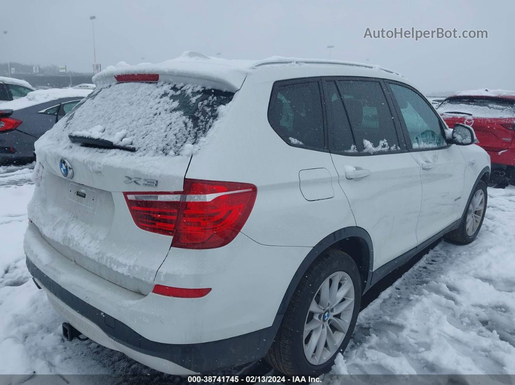 2016 Bmw X3 Xdrive28i White vin: 5UXWX9C5XG0D93292