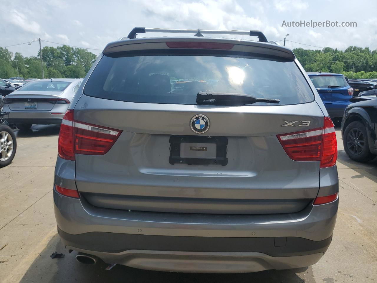 2016 Bmw X3 Xdrive28d Silver vin: 5UXWY3C52G0N86737