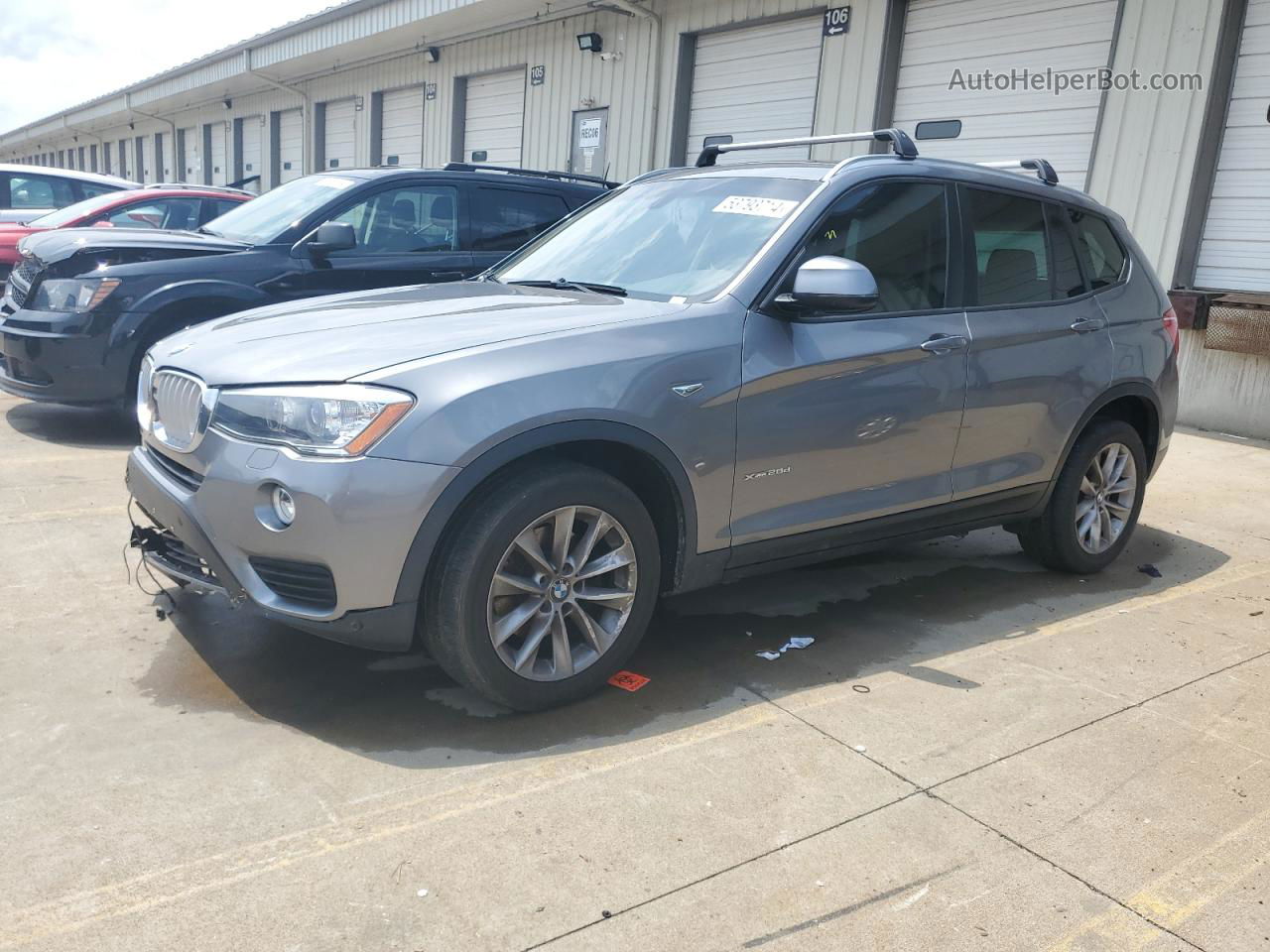 2016 Bmw X3 Xdrive28d Silver vin: 5UXWY3C52G0N86737