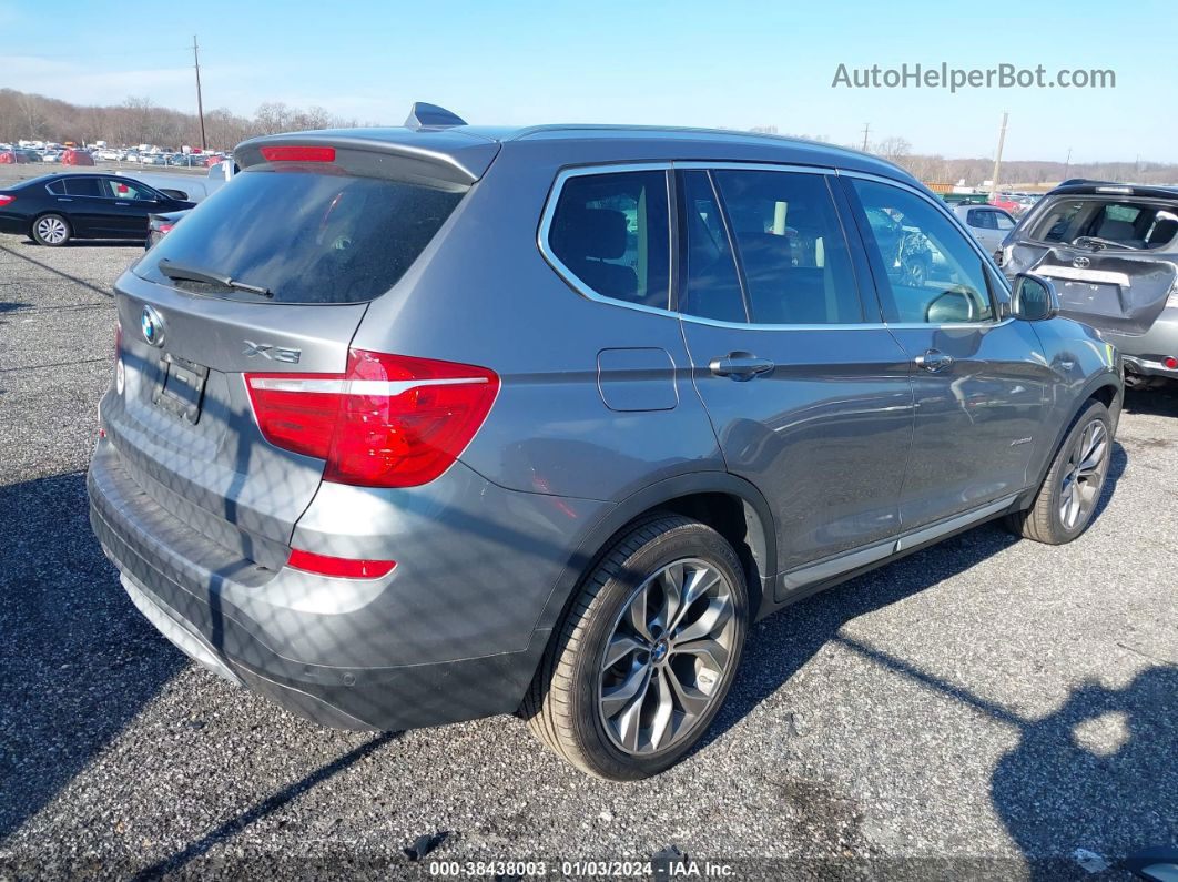 2016 Bmw X3 Xdrive28d Gray vin: 5UXWY3C52G0N86883