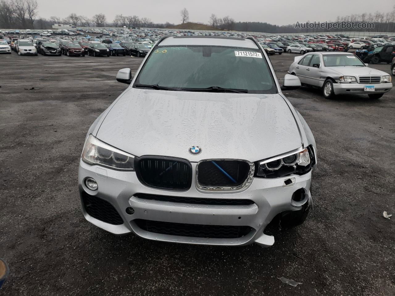 2016 Bmw X3 Xdrive28d Silver vin: 5UXWY3C53G0F84062