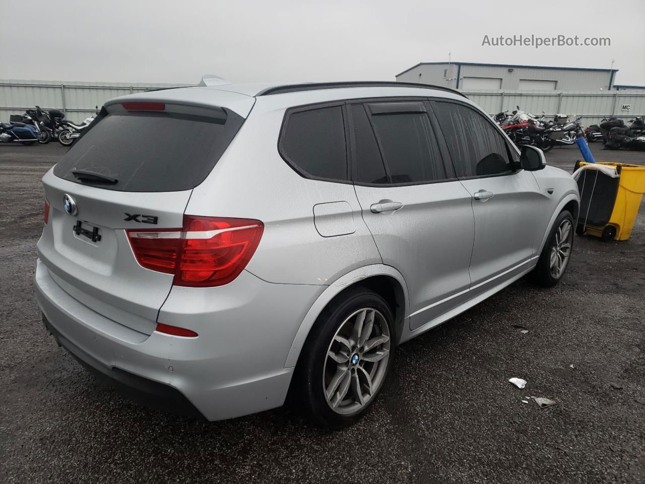 2016 Bmw X3 Xdrive28d Silver vin: 5UXWY3C53G0F84062