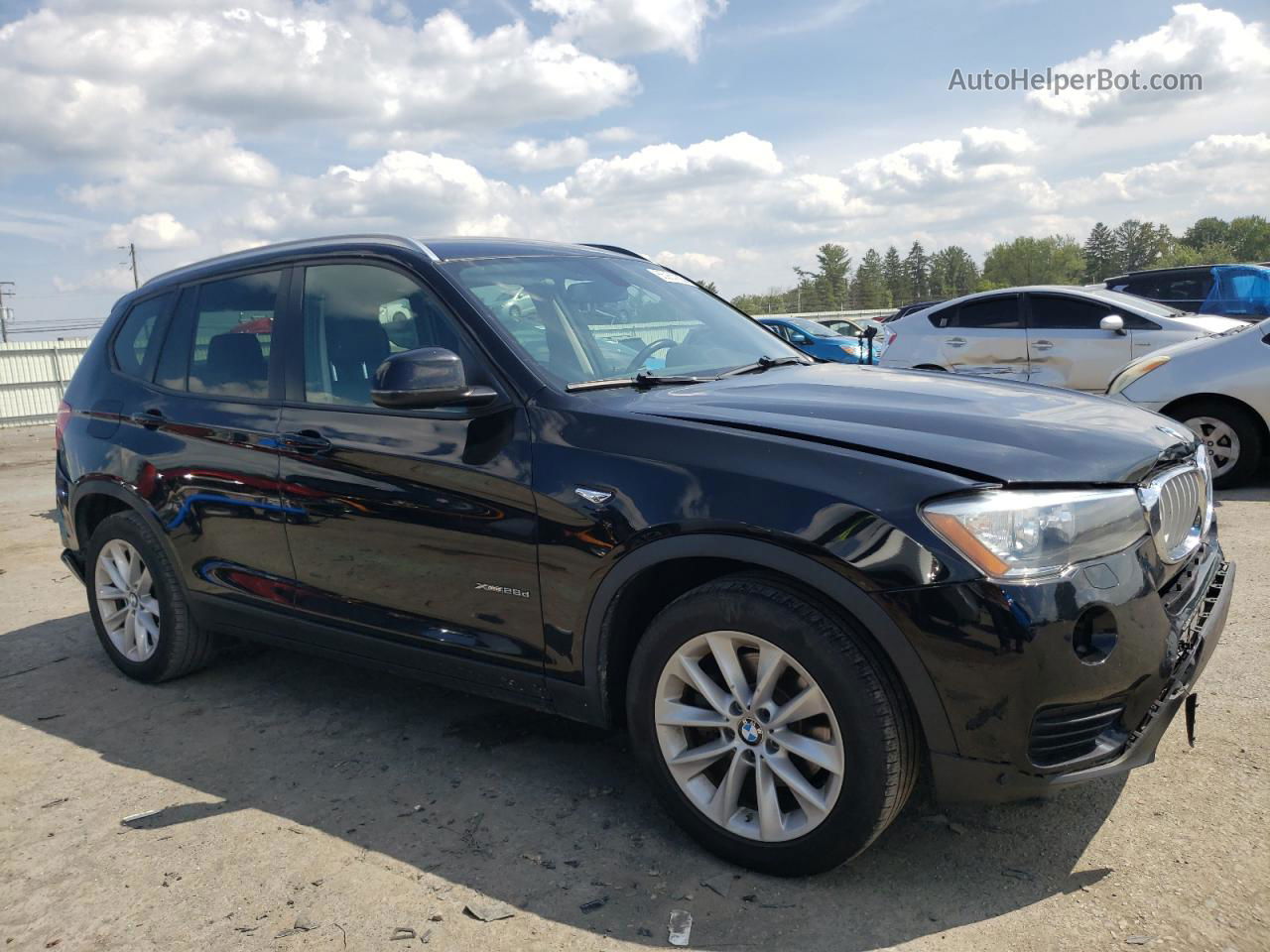 2016 Bmw X3 Xdrive28d Black vin: 5UXWY3C53G0N88111