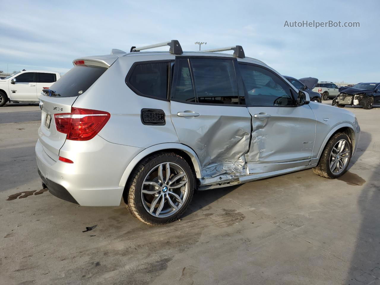 2016 Bmw X3 Xdrive28d Silver vin: 5UXWY3C54G0F84183