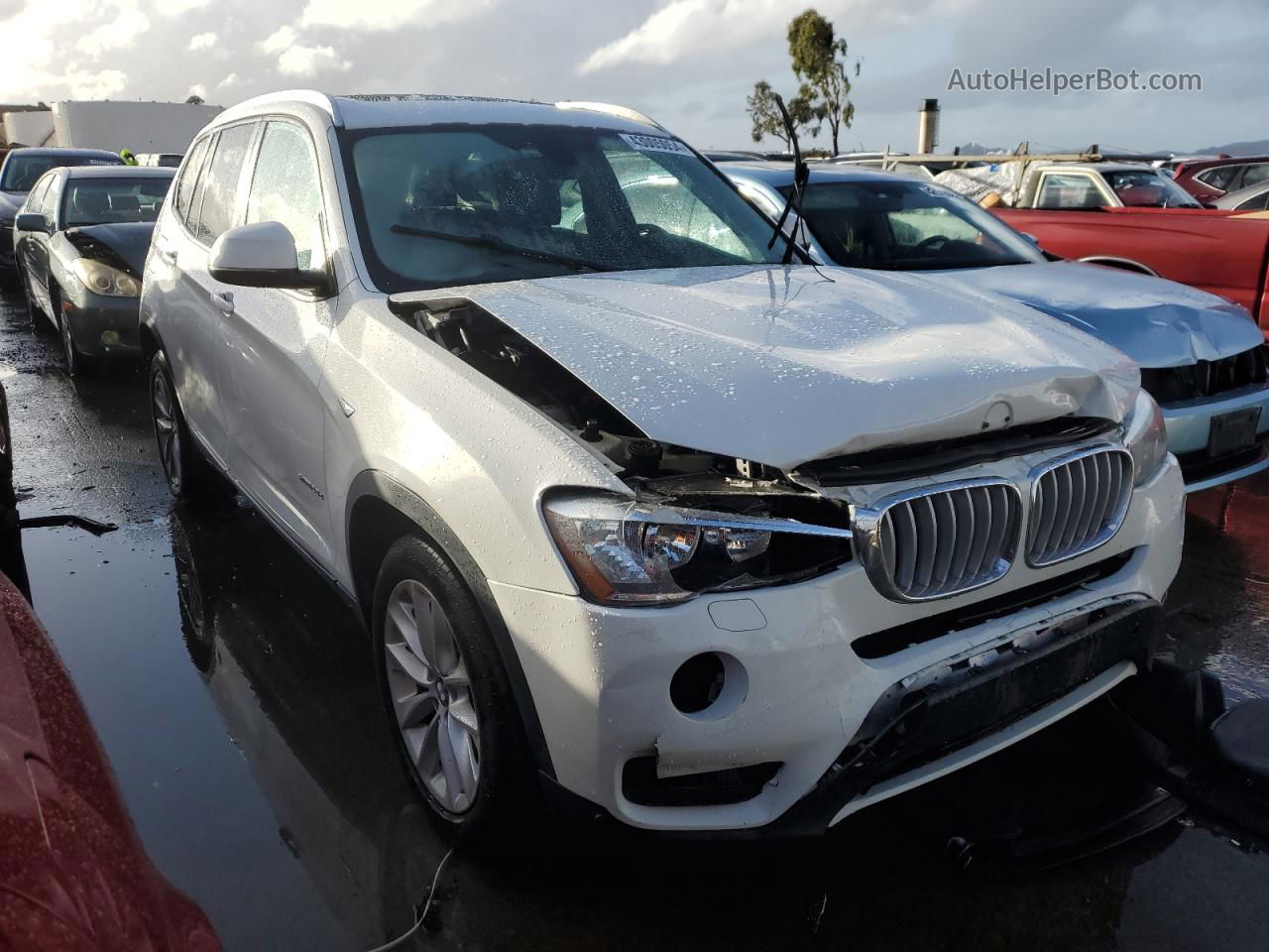 2016 Bmw X3 Xdrive28d White vin: 5UXWY3C54G0N88019