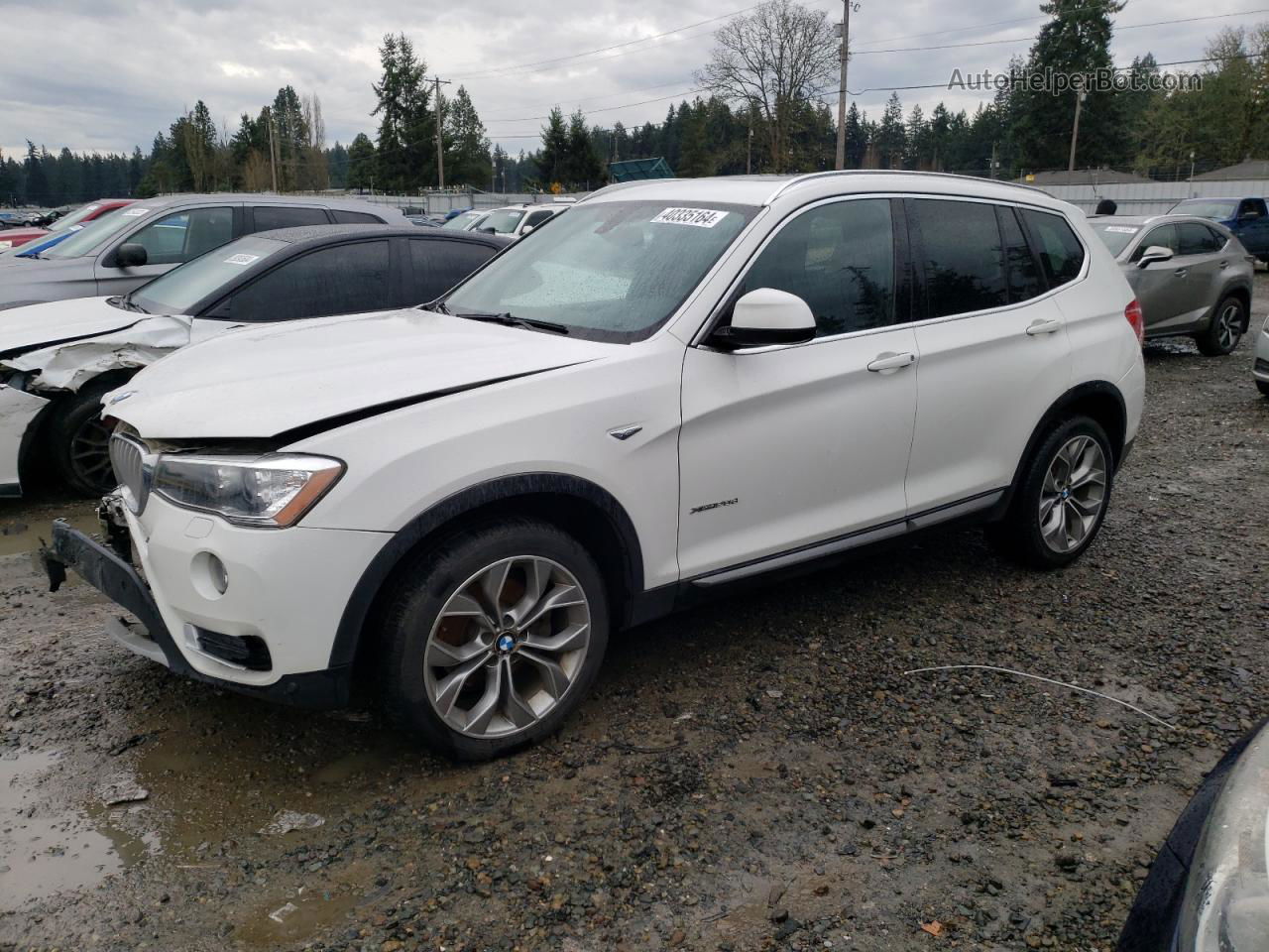 2016 Bmw X3 Xdrive28d White vin: 5UXWY3C5XG0N87215