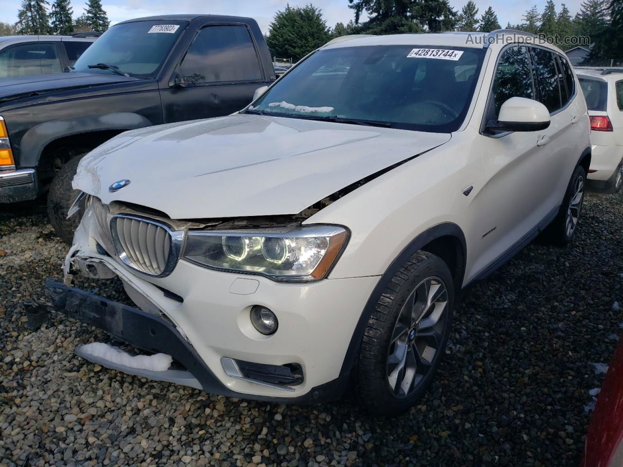 2016 Bmw                         X3 Xdrive2 White vin: 5UXWY3C5XG0N87215