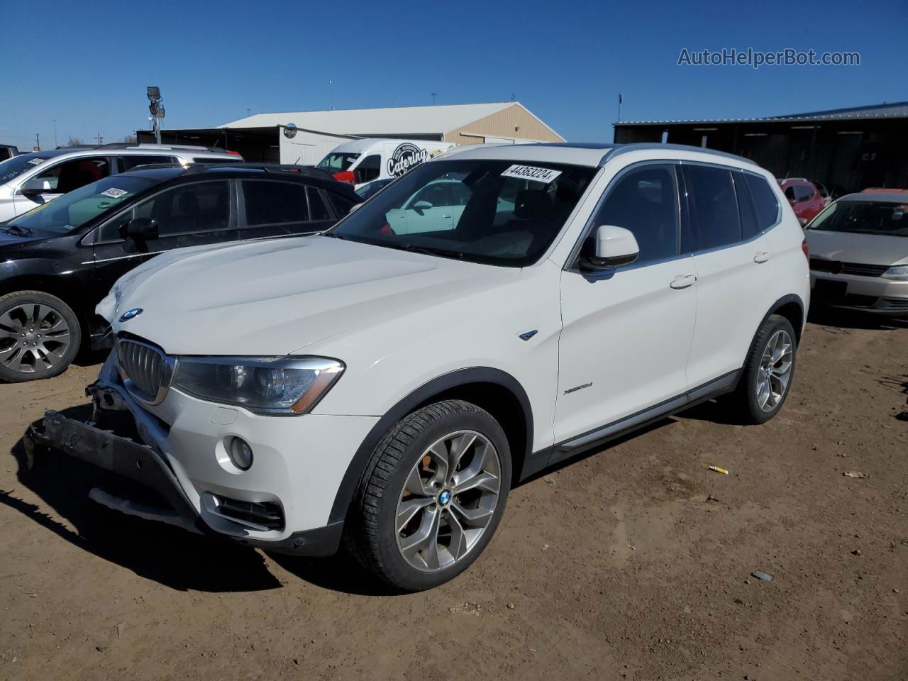 2016 Bmw X3 Xdrive28d White vin: 5UXWY3C5XG0N87215