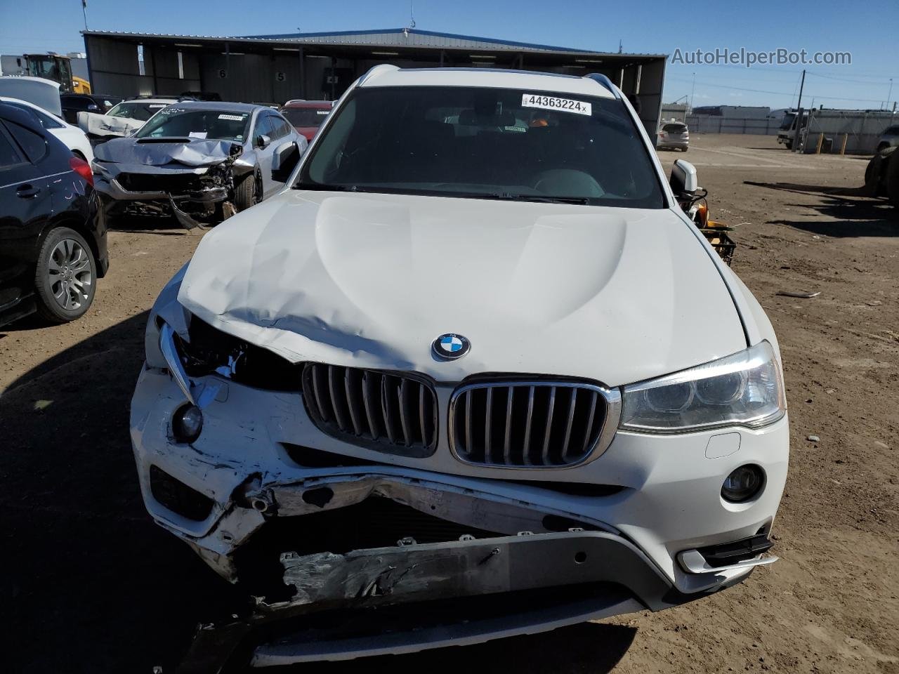 2016 Bmw X3 Xdrive28d White vin: 5UXWY3C5XG0N87215