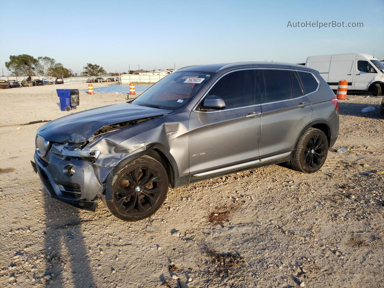 2016 Bmw X3 Sdrive28i Серый vin: 5UXWZ7C50G0M83773