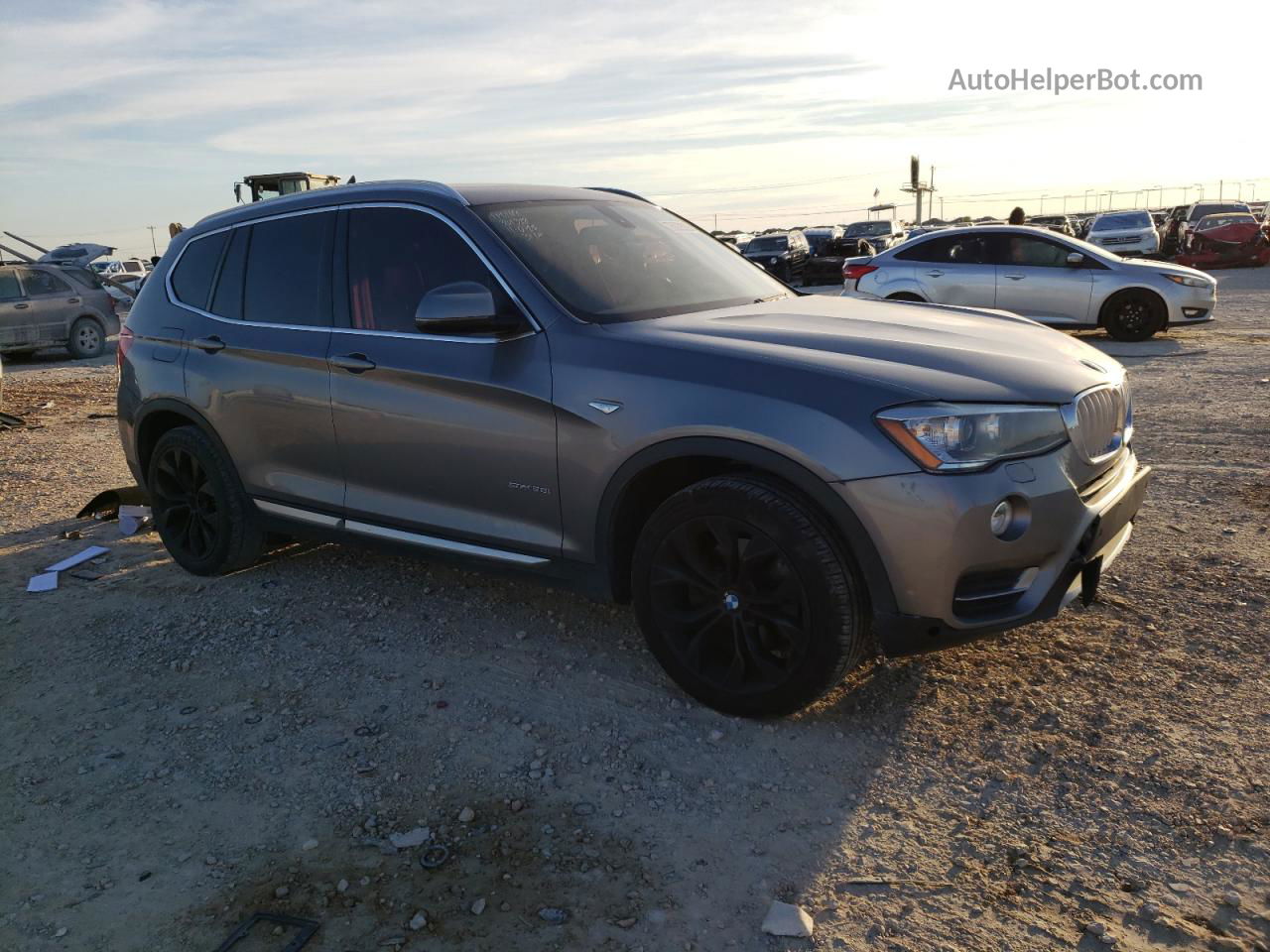 2016 Bmw X3 Sdrive28i Gray vin: 5UXWZ7C50G0M83773