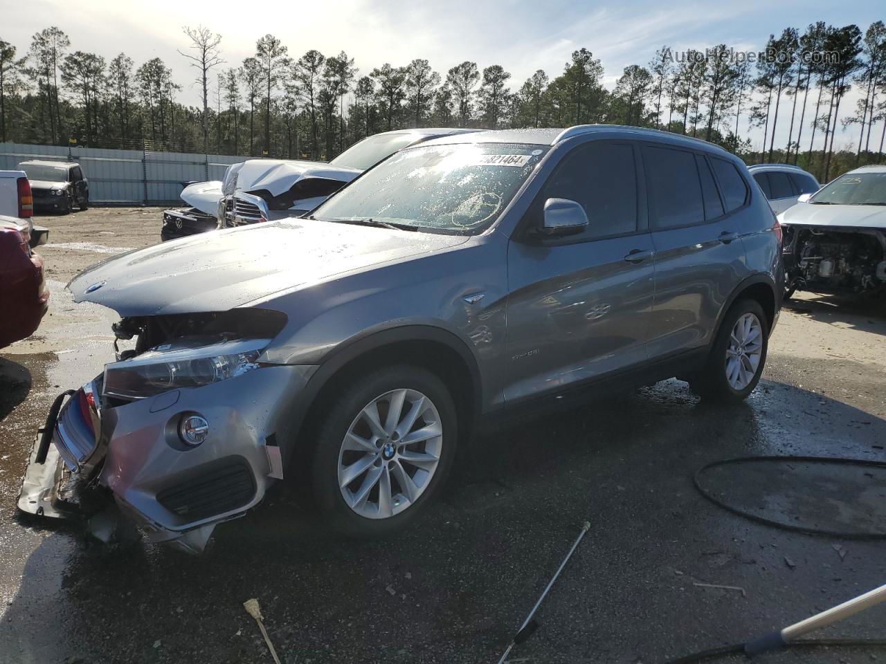 2016 Bmw X3 Sdrive28i Gray vin: 5UXWZ7C53G0M83699