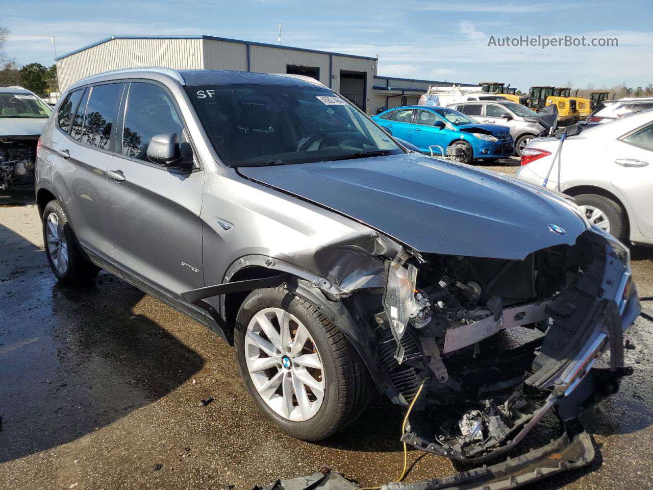 2016 Bmw X3 Sdrive28i Gray vin: 5UXWZ7C53G0M83699