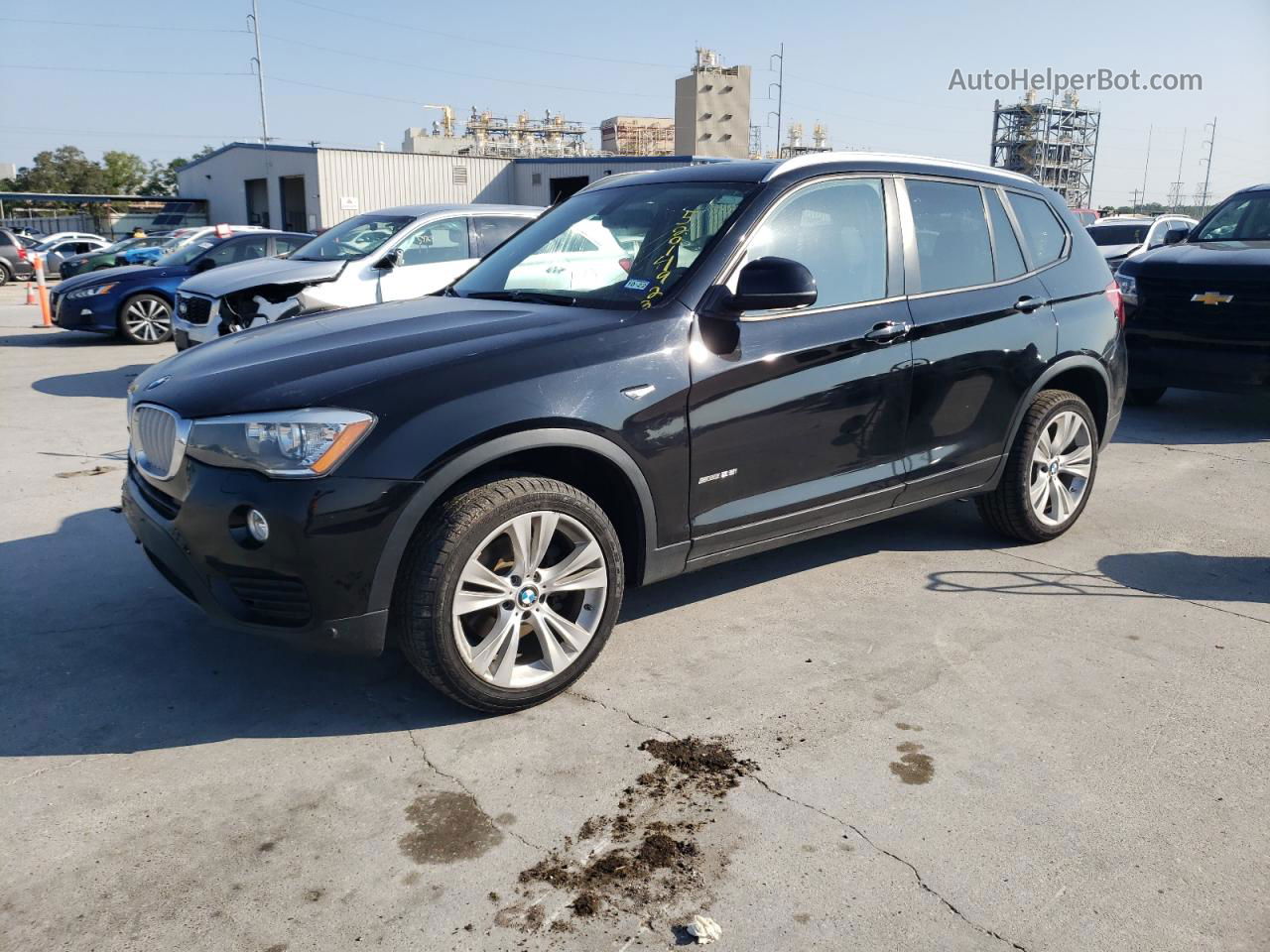 2016 Bmw X3 Sdrive28i Black vin: 5UXWZ7C54G0R33280