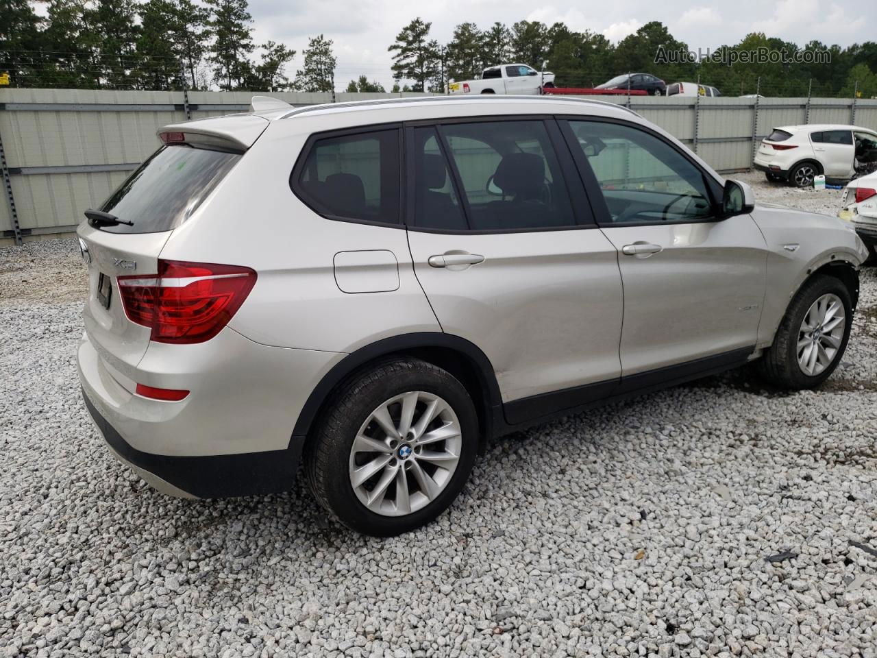 2016 Bmw X3 Sdrive28i Серебряный vin: 5UXWZ7C55G0M83882