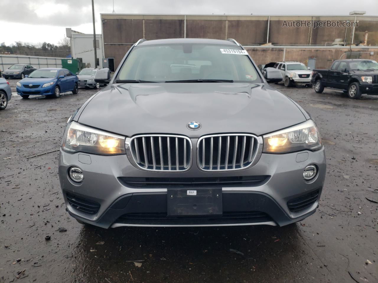 2016 Bmw X3 Sdrive28i Gray vin: 5UXWZ7C55G0R32431