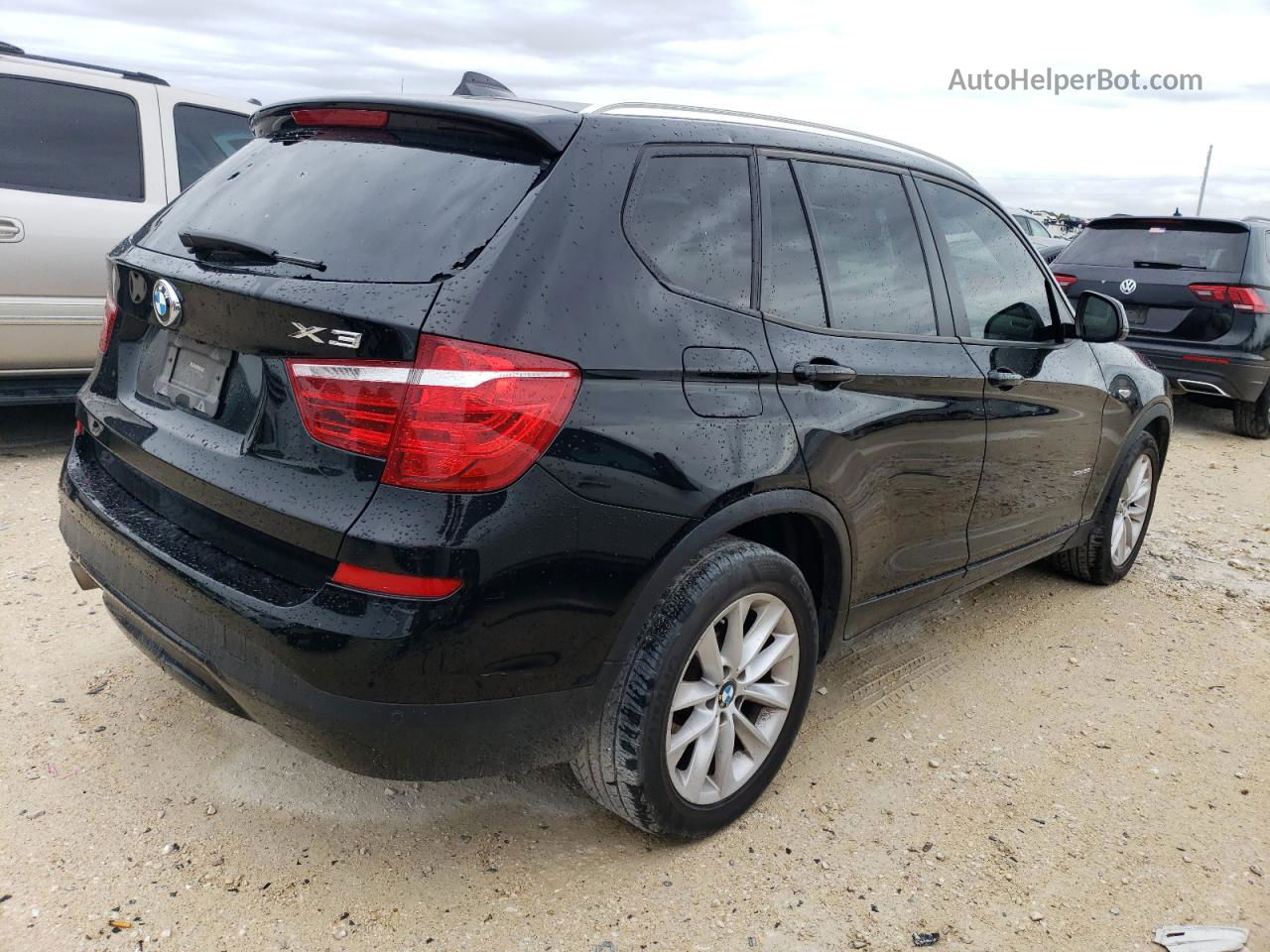 2016 Bmw X3 Sdrive28i Black vin: 5UXWZ7C55G0T43458