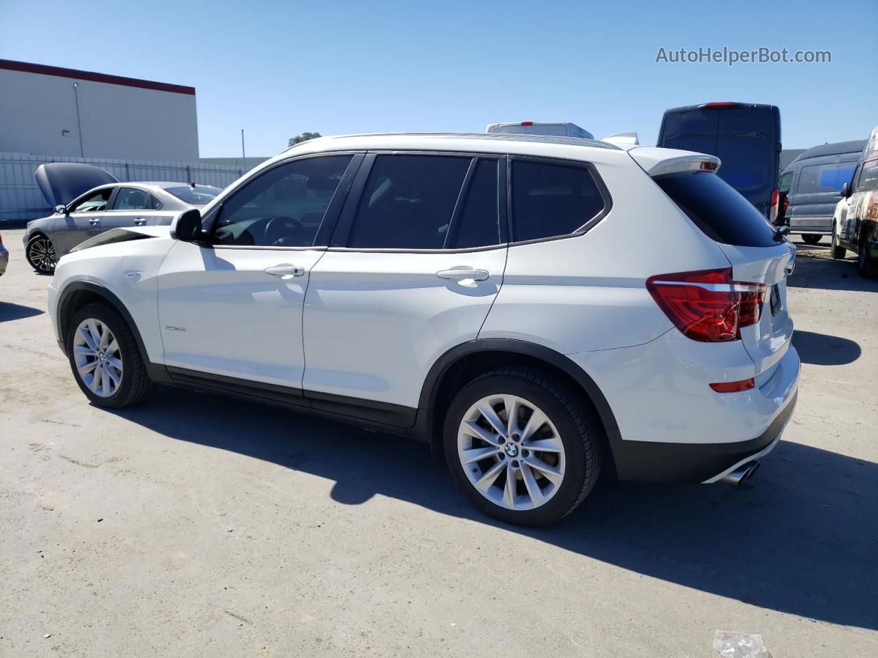 2016 Bmw X3 Sdrive28i White vin: 5UXWZ7C56G0R32342