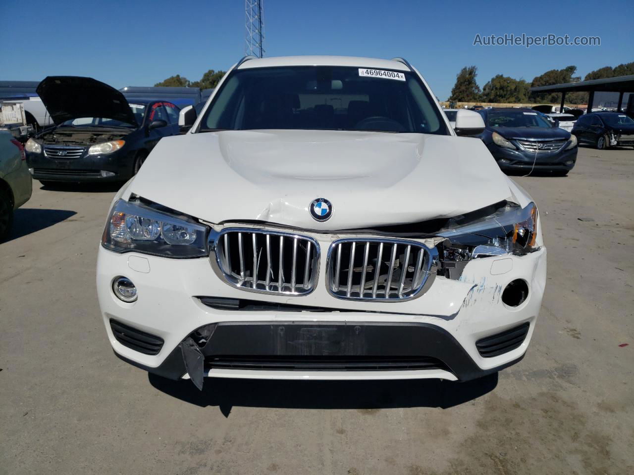 2016 Bmw X3 Sdrive28i White vin: 5UXWZ7C56G0R32342