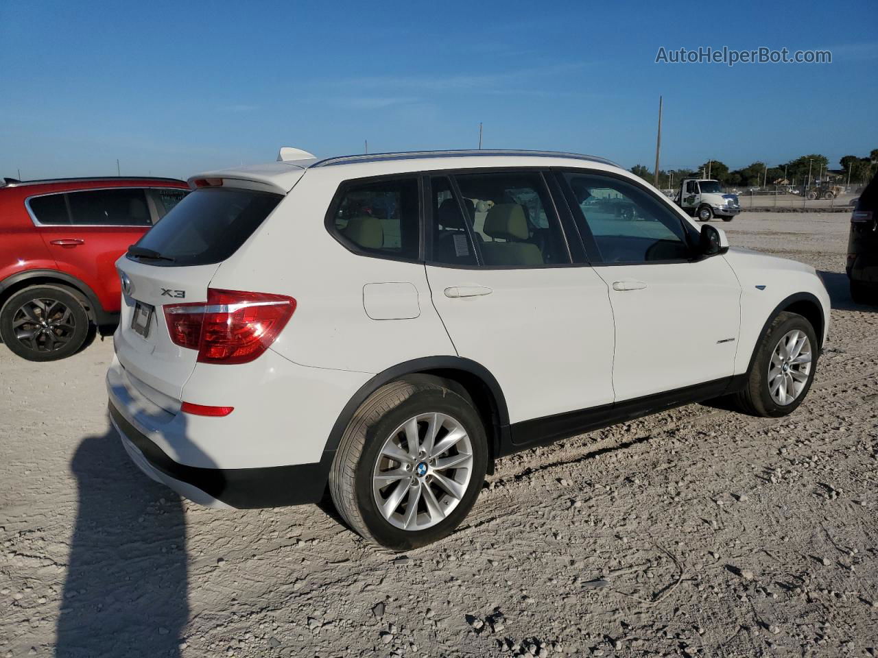 2016 Bmw X3 Sdrive28i White vin: 5UXWZ7C56G0R33006