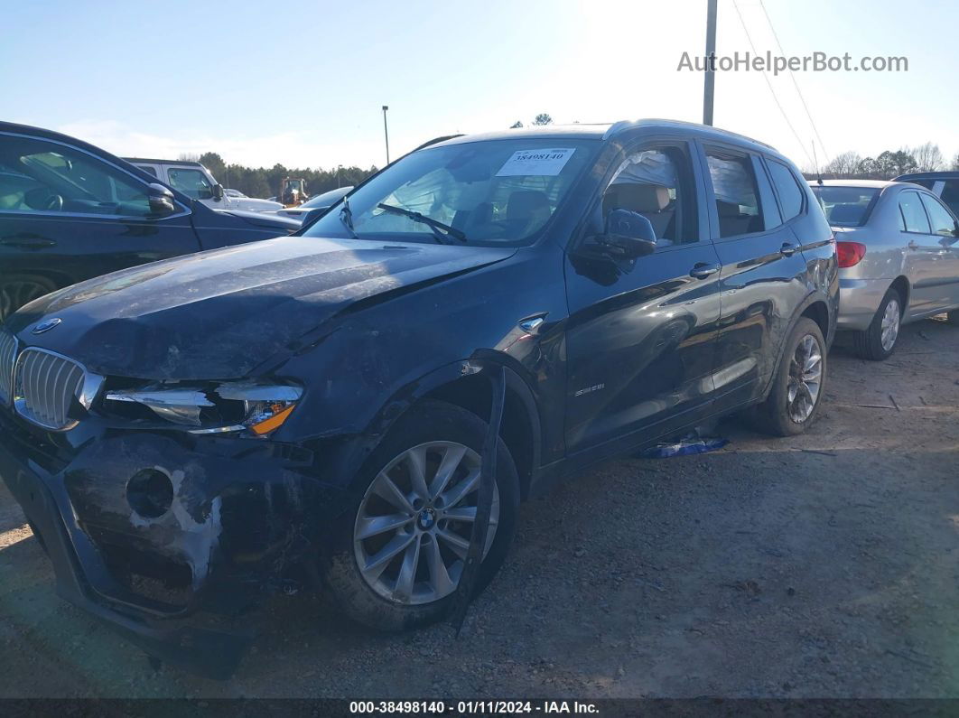 2016 Bmw X3 Sdrive28i Black vin: 5UXWZ7C59G0T43446