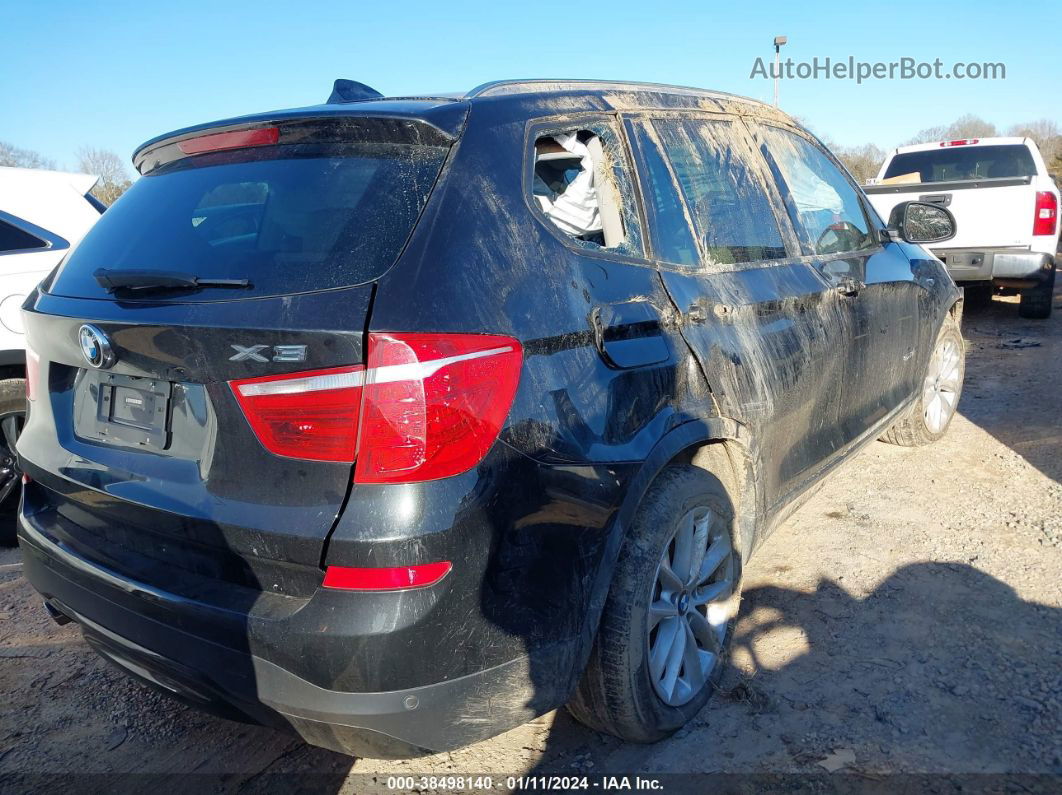 2016 Bmw X3 Sdrive28i Black vin: 5UXWZ7C59G0T43446