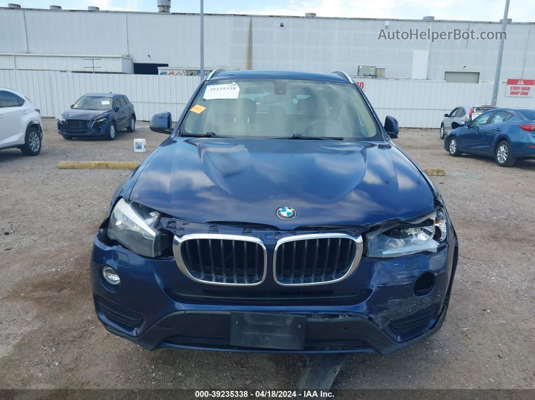 2016 Bmw X3 Sdrive28i Синий vin: 5UXWZ7C5XG0R32988