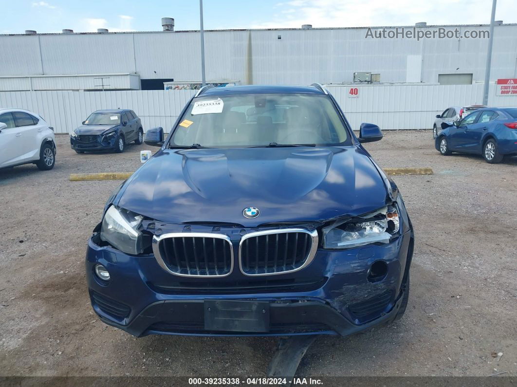 2016 Bmw X3 Sdrive28i Синий vin: 5UXWZ7C5XG0R32988