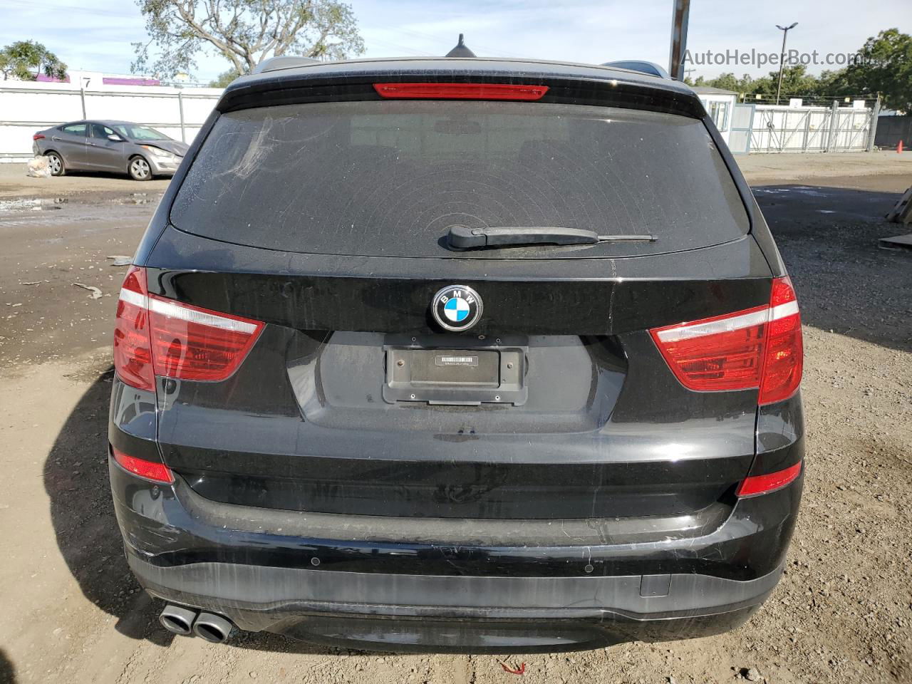 2016 Bmw X3 Sdrive28i Black vin: 5UXWZ7C5XG0T42936