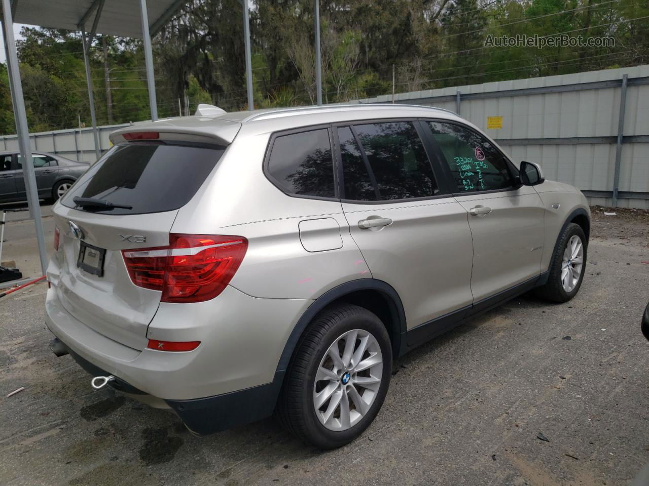 2016 Bmw X3 Sdrive28i Silver vin: 5UXWZ7C5XG0T43097