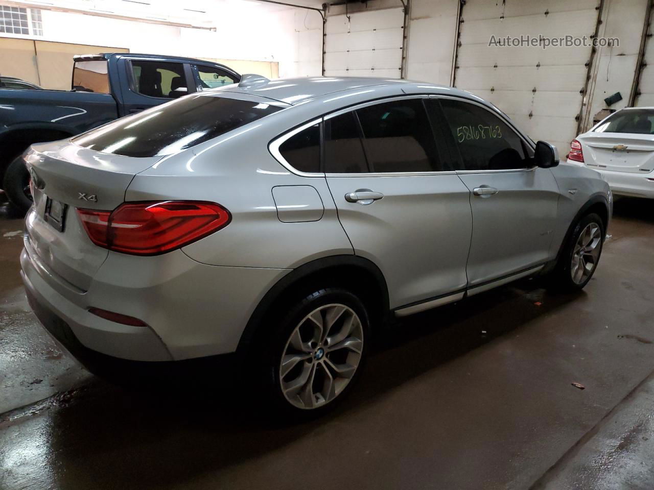 2015 Bmw X4 Xdrive28i Silver vin: 5UXXW3C50F0F89518