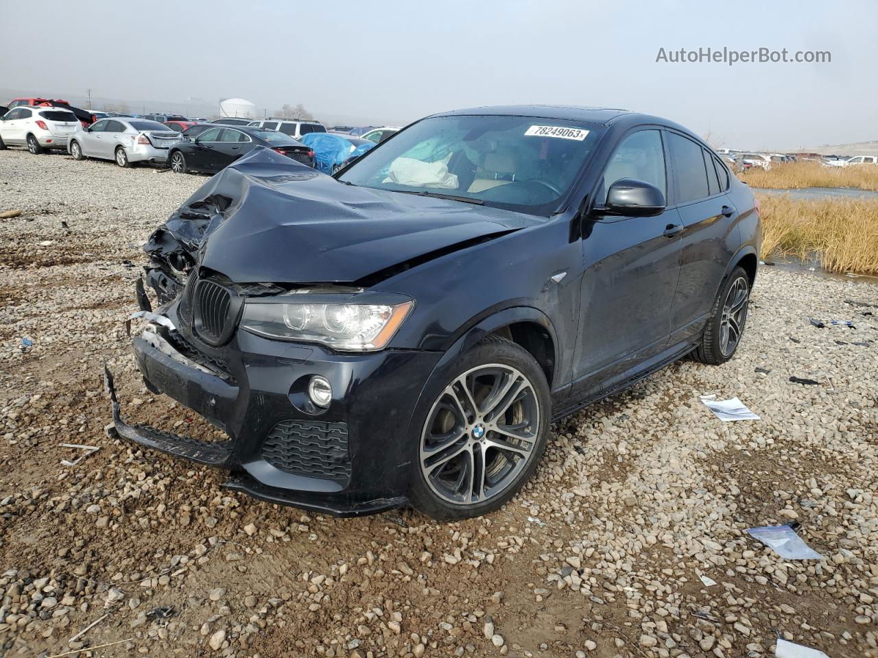 2015 Bmw X4 Xdrive28i Blue vin: 5UXXW3C50F0M86600