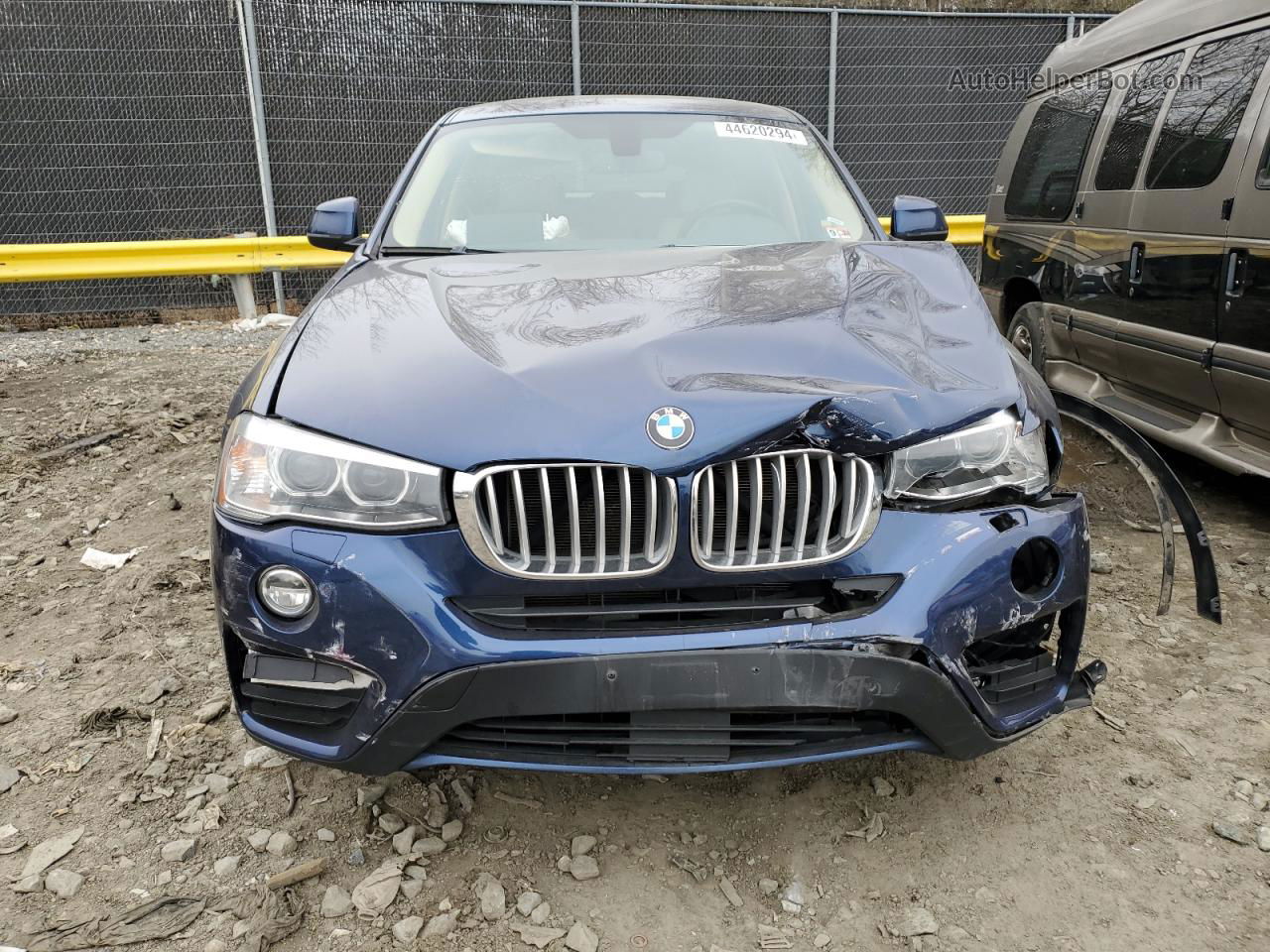 2015 Bmw X4 Xdrive28i Blue vin: 5UXXW3C50F0M87438