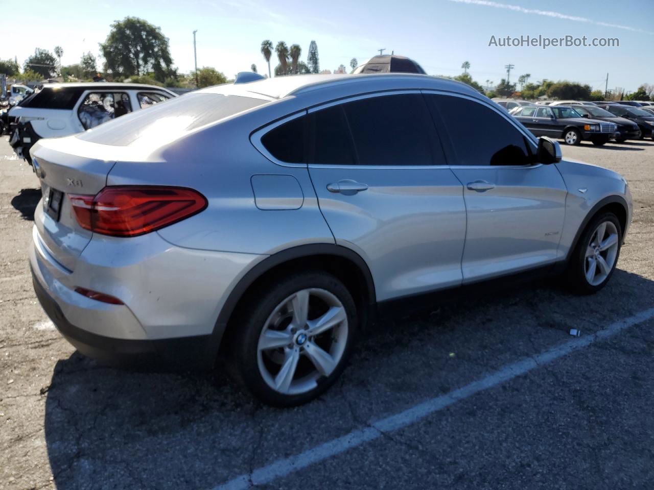 2015 Bmw X4 Xdrive28i Silver vin: 5UXXW3C51F0M88484