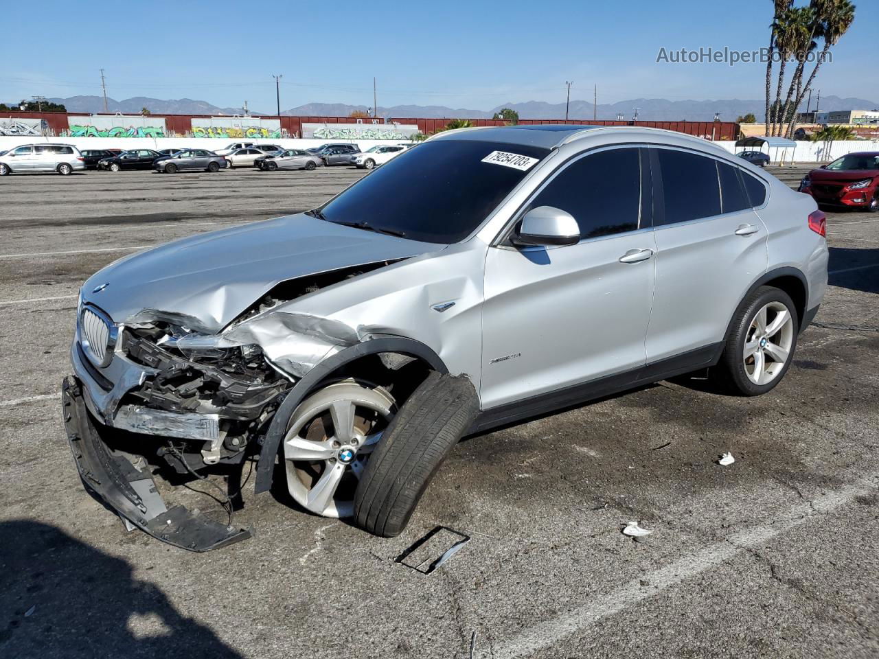 2015 Bmw X4 Xdrive28i Silver vin: 5UXXW3C51F0M88484