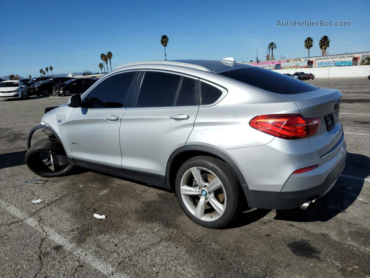 2015 Bmw X4 Xdrive28i Silver vin: 5UXXW3C51F0M88484