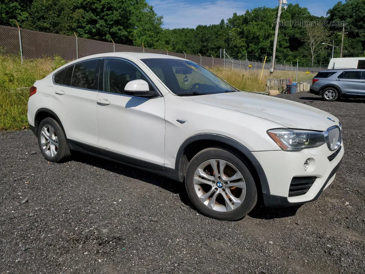 2015 Bmw X4 Xdrive28i White vin: 5UXXW3C51F0M89005