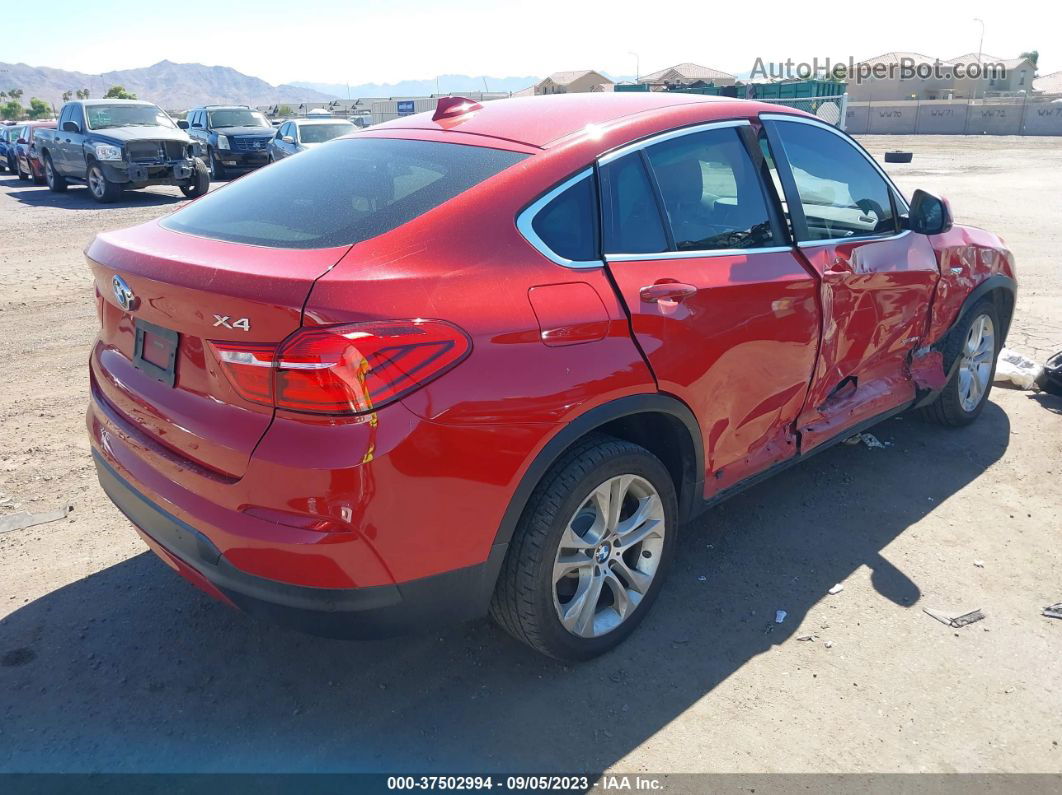 2015 Bmw X4 Xdrive28i Red vin: 5UXXW3C52F0F89228