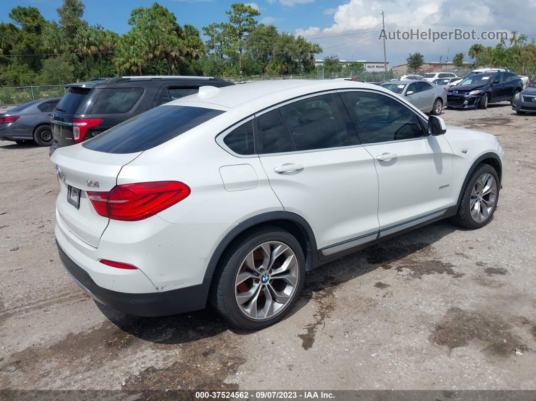 2015 Bmw X4 Xdrive28i White vin: 5UXXW3C52F0F89519