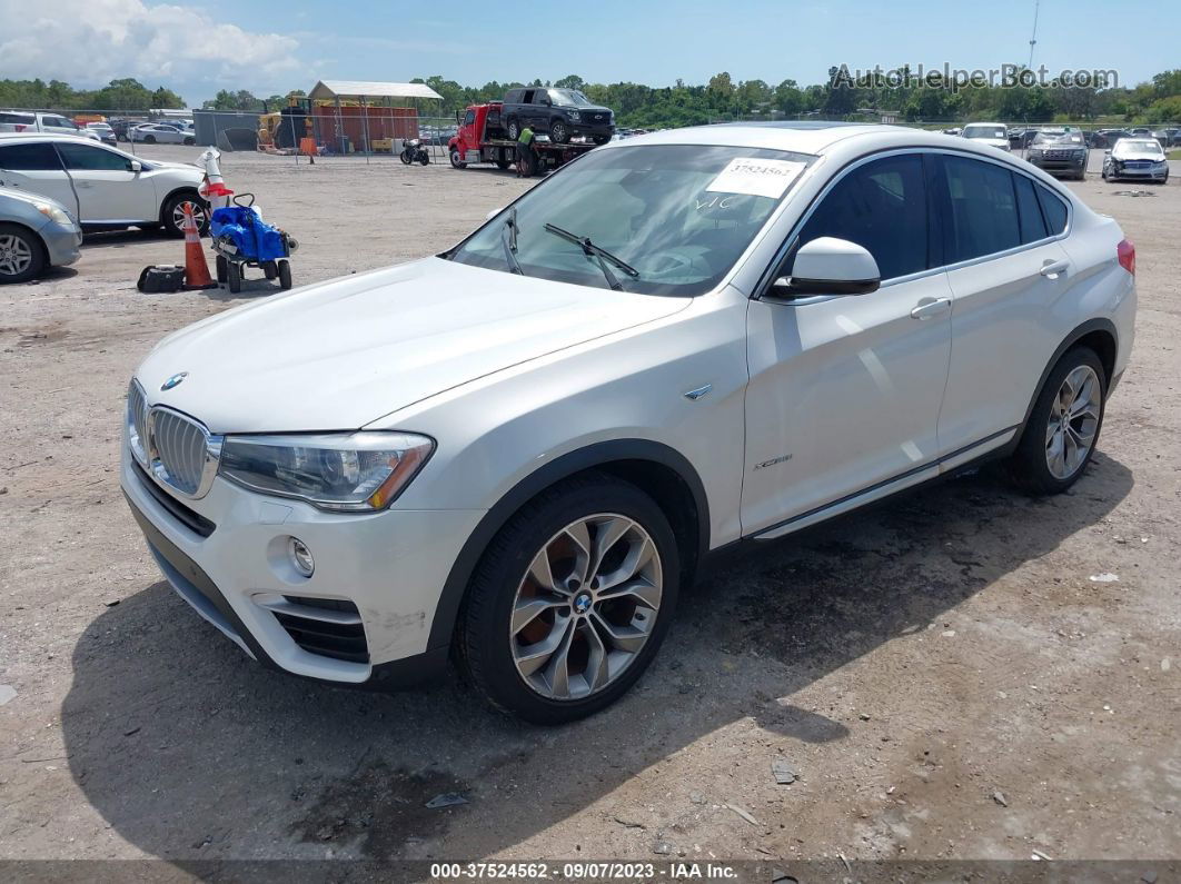 2015 Bmw X4 Xdrive28i White vin: 5UXXW3C52F0F89519