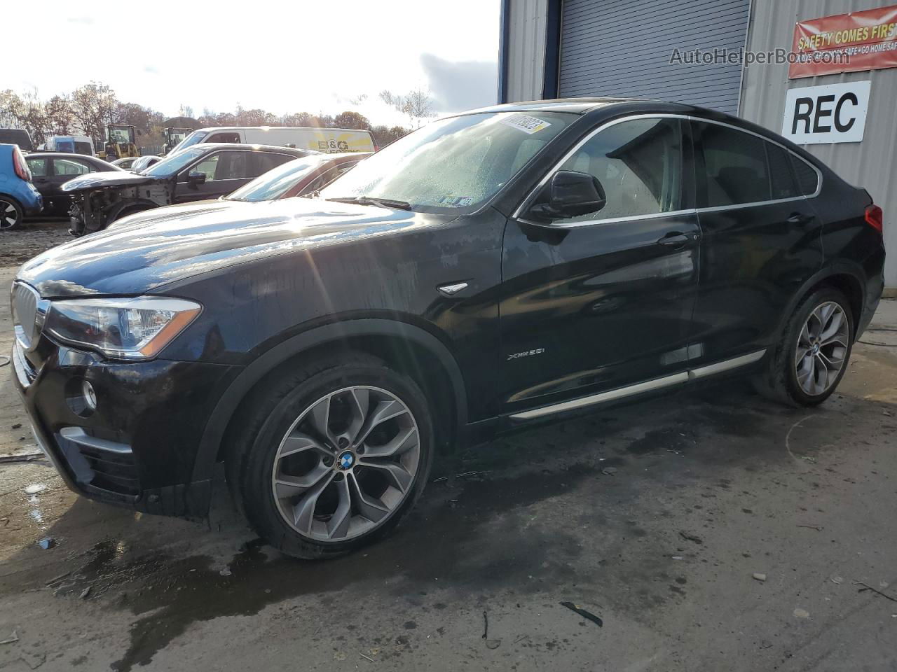 2015 Bmw X4 Xdrive28i Black vin: 5UXXW3C52F0M86565