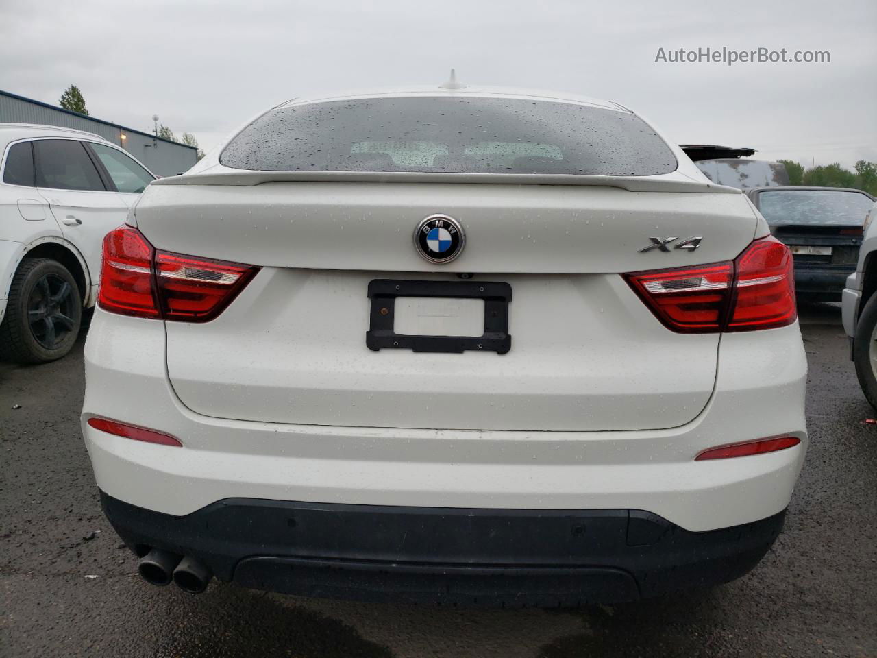 2015 Bmw X4 Xdrive28i White vin: 5UXXW3C53F0M86848